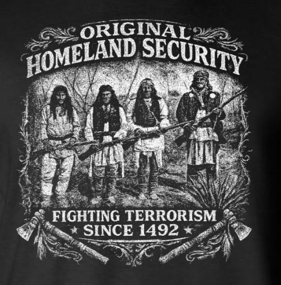 Fighting Terrorism Since 1492 Tank Top T-Shirt Native American Indian Homeland gallery