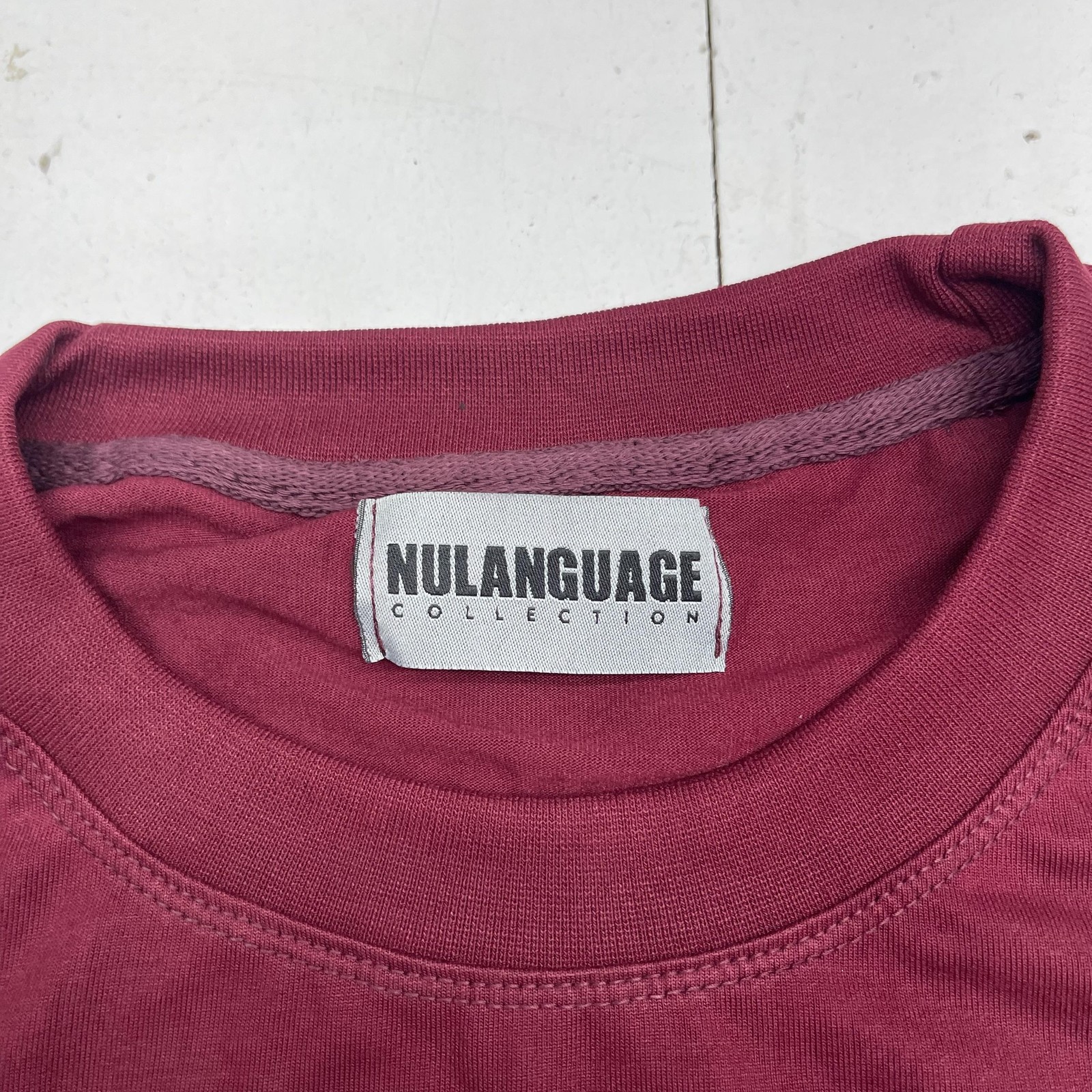 NULANGUAGE Collection Shirt Mens XL Red Long Sleeve World Graphic Tee Streetwear gallery