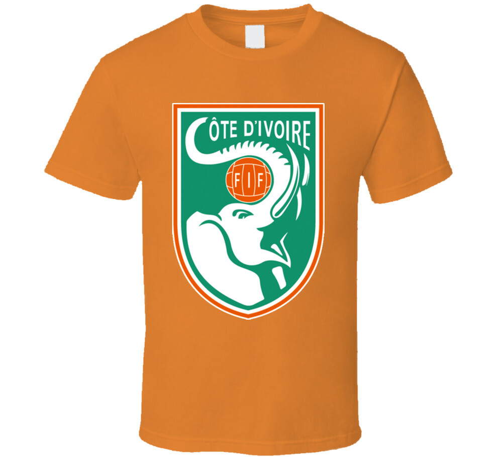 Ivory Coast Cote D'ivoire Soccer Futbol World Cup Logo Crest T Shirt gallery