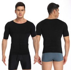 Men Slimming Body Shaper Vest Compression Shirt Gynecomastia Undershirt Tank Top