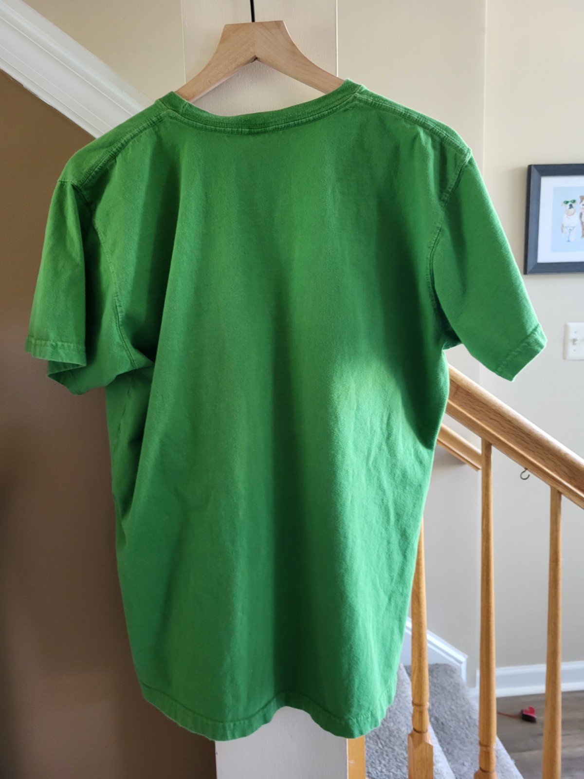 Cuffy's Of Cape Cod Tee Shirt Sz L Green With Blue And White Letters gallery