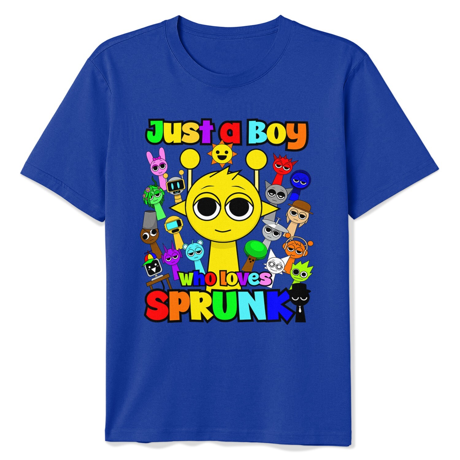 Sprunki boys Simon Just a boy who loves Sprunki T-Shirt Sprunki Youth Kids Shirt gallery