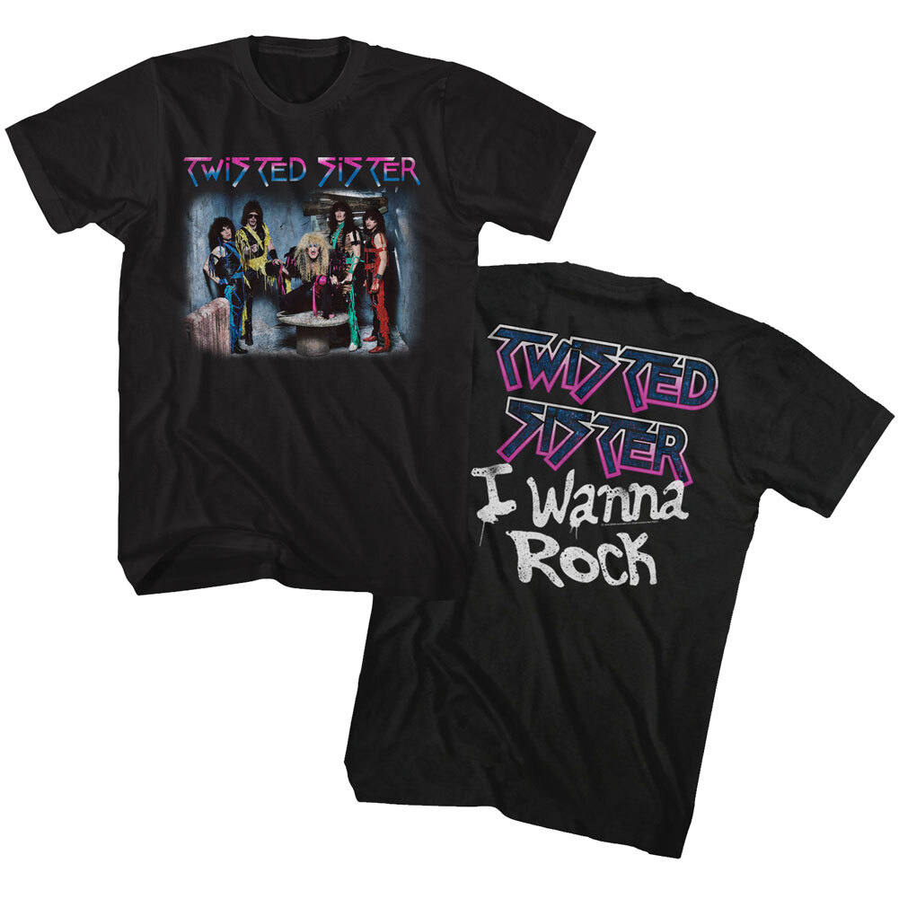 Twisted Sister I Wanna Rock Album Men's T Shirt 70's Metal Band Music Merch gallery