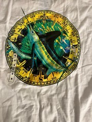 Guy Harvey T shirt new w tags Small fishing brand white Marlin compass art