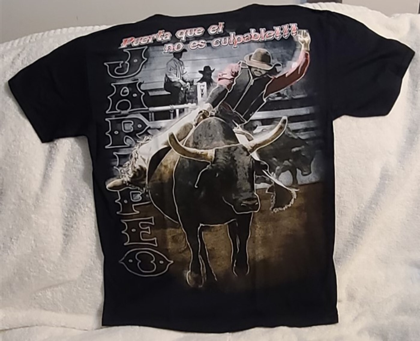 JARIPEO COWBOY RIDING BULL RODEO MEXICO MEXICAN T-SHIRT