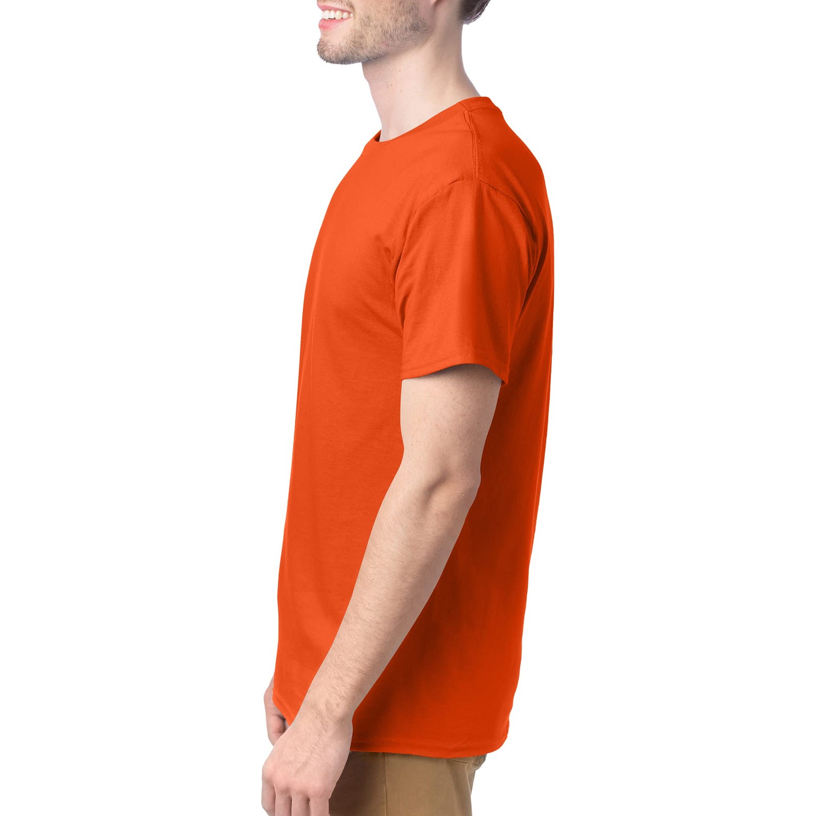 4-pack Mens Essentials Short Sleeve 100% Cotton T-Shirt 2X-Large Big Orange gallery