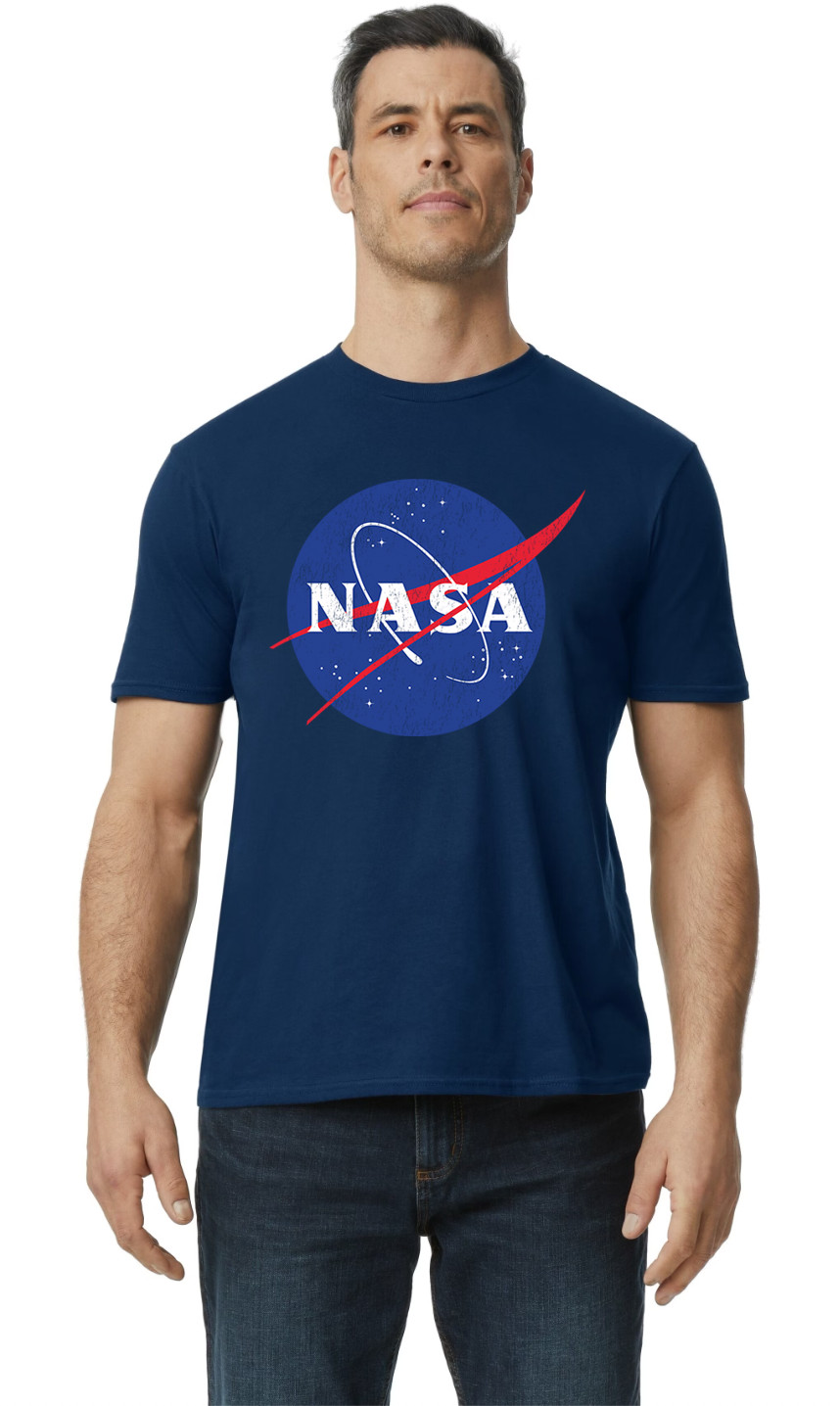 NASA T-shirt Mens Graphic Tees Clothing Apparel Astronaut Space Travel NASA Logo gallery