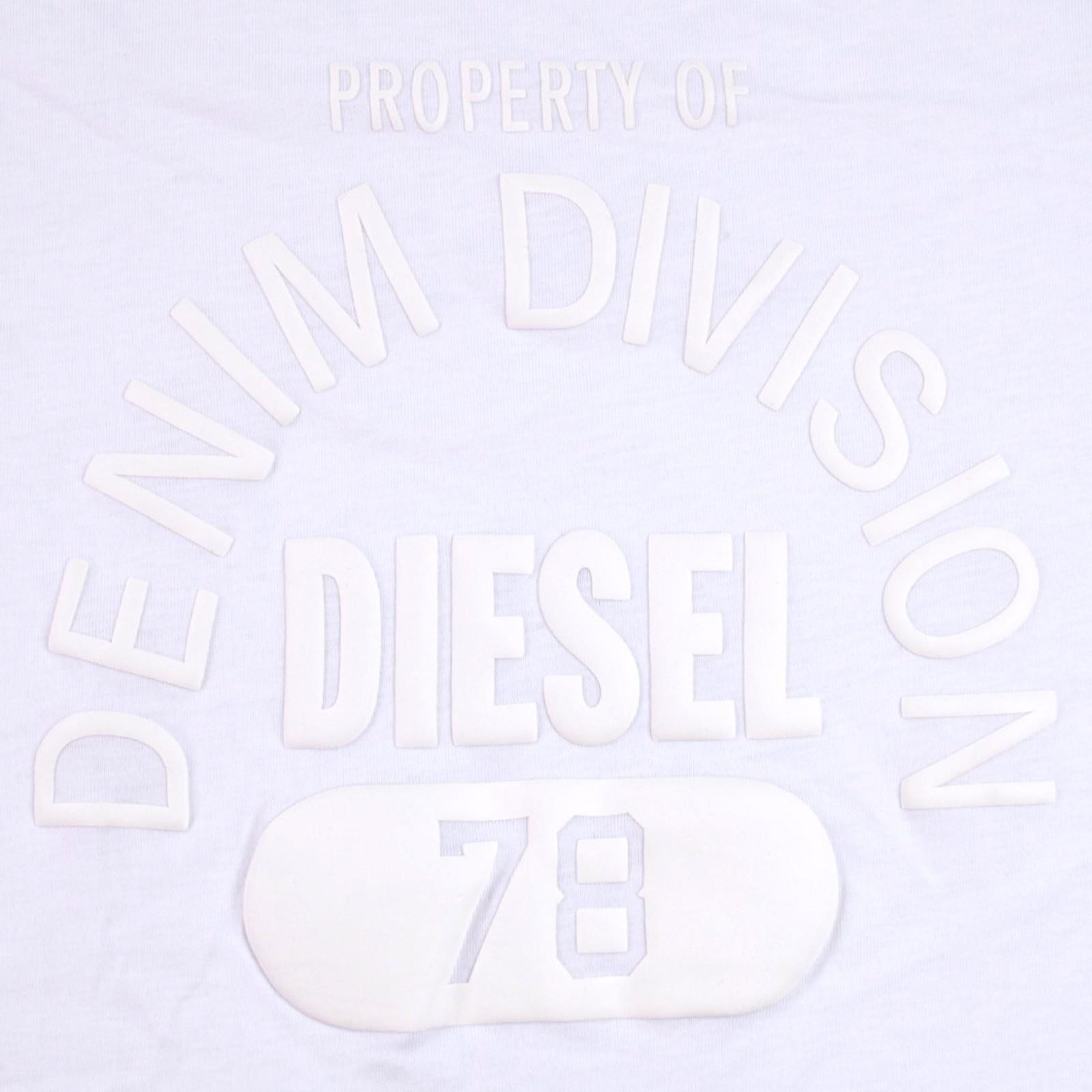 Diesel T-Shirt Mens M White Denim Division 78 Graphic Short Sleeve Tee $80 NEW gallery
