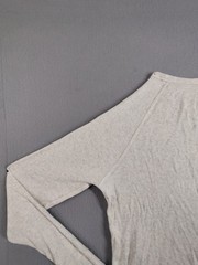 Faherty Men Shirt S Gray Long Sleeve Thermal Waffle Knit Crew Neck Henley Tee