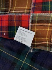 Comme Des Garçons Ganryu 2013 Fall/Winter Shirt Wool Rare Patchwork Flannel Sz S