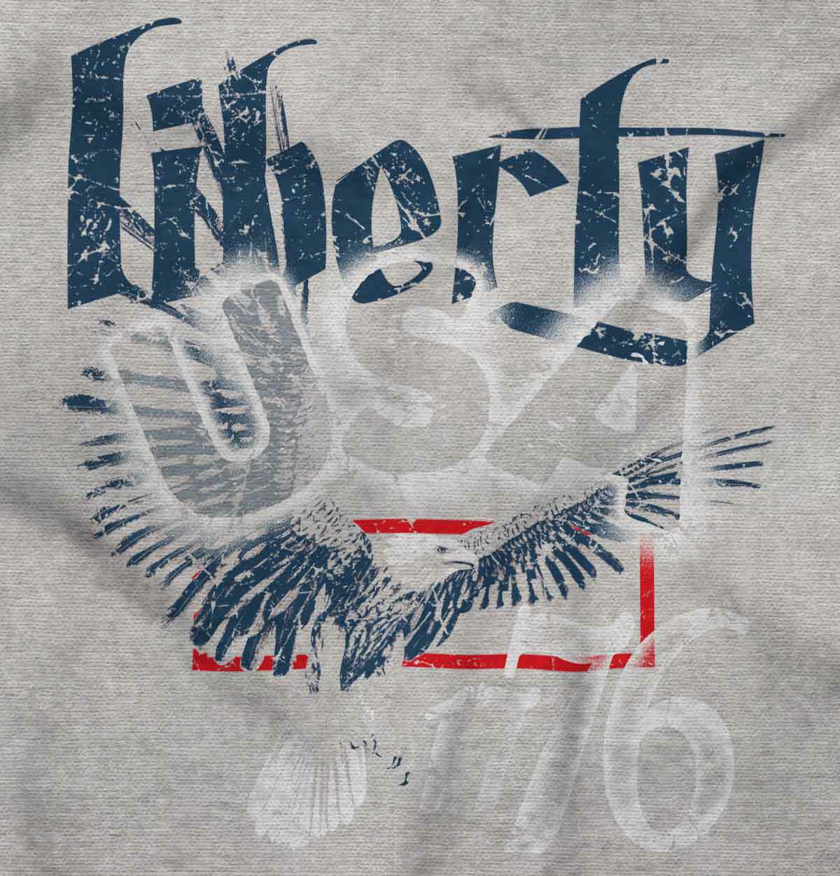 Vintage Distressed Liberty USA Bald Eagle Womens or Mens Crewneck T Shirt Tee gallery