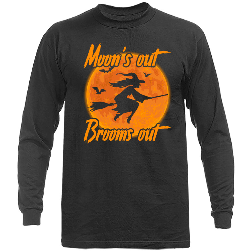 Halloween Costume Spooky Witches Pumpkin Ghost Long Sleeve T-Shirt