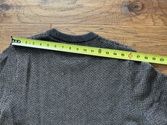 Taylor Stitch Eddy Crew Sweater Coffee Herringbone Merino Wool | 42 Large NWOT
