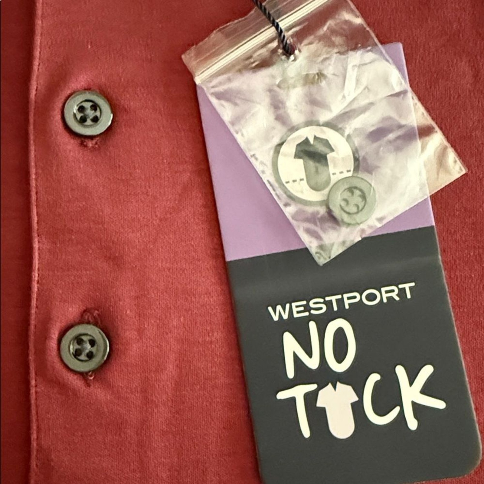 Westport NWT Men’s No-Tuck LustreTech Stretch Cotton Short Sleeve Henley Shirt gallery