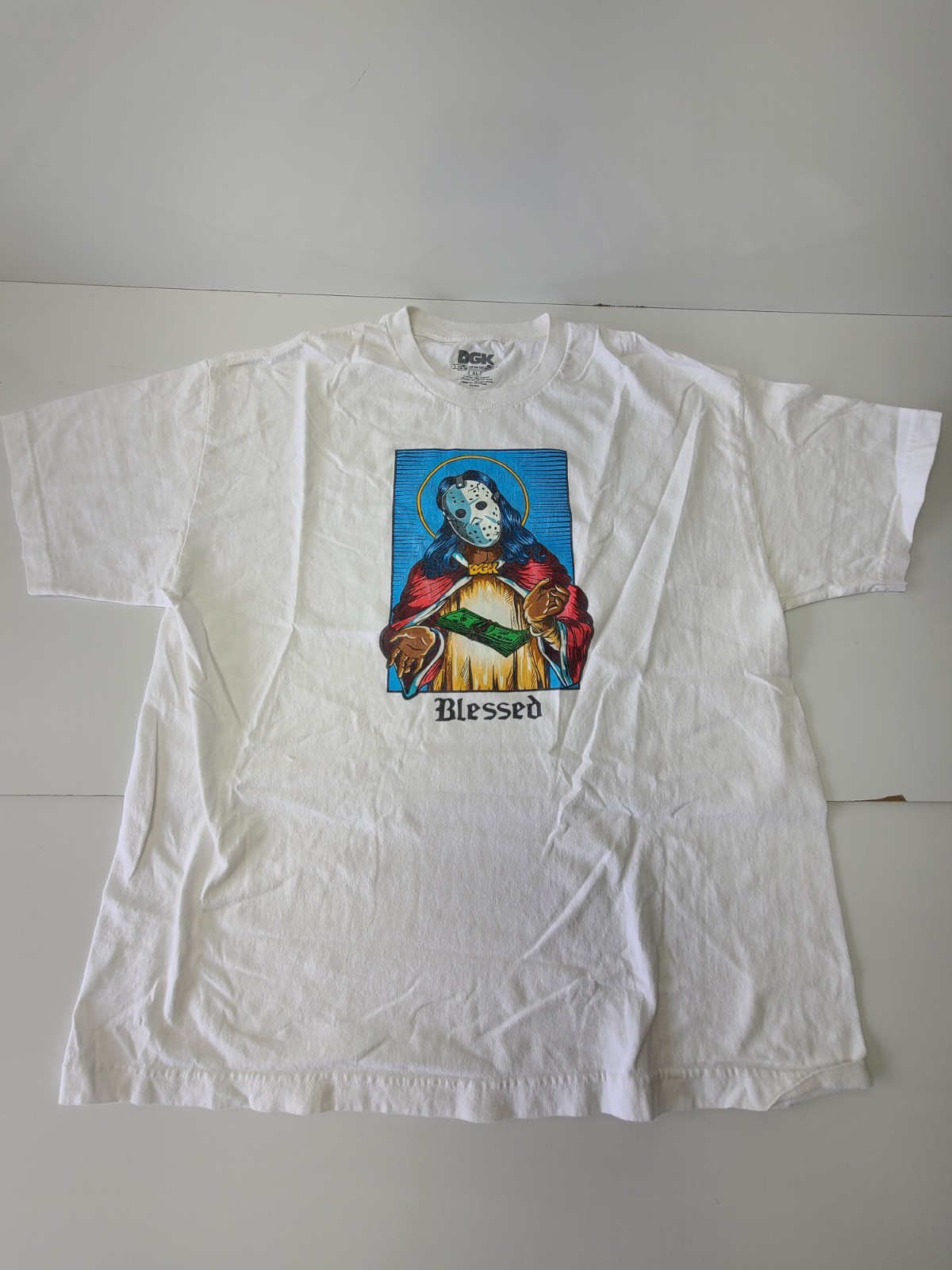 DGK Blessed Jason Mask Tee Mens XL Dirty Ghetto Kids Skate Streetwear Shirt gallery