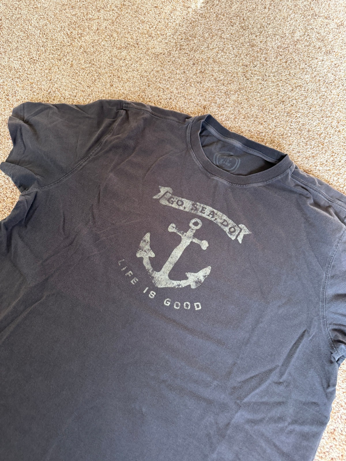 Life is Good Charcoal Short Sleeve Crew Neck "Go Sea Do" T-Shirt Large gallery