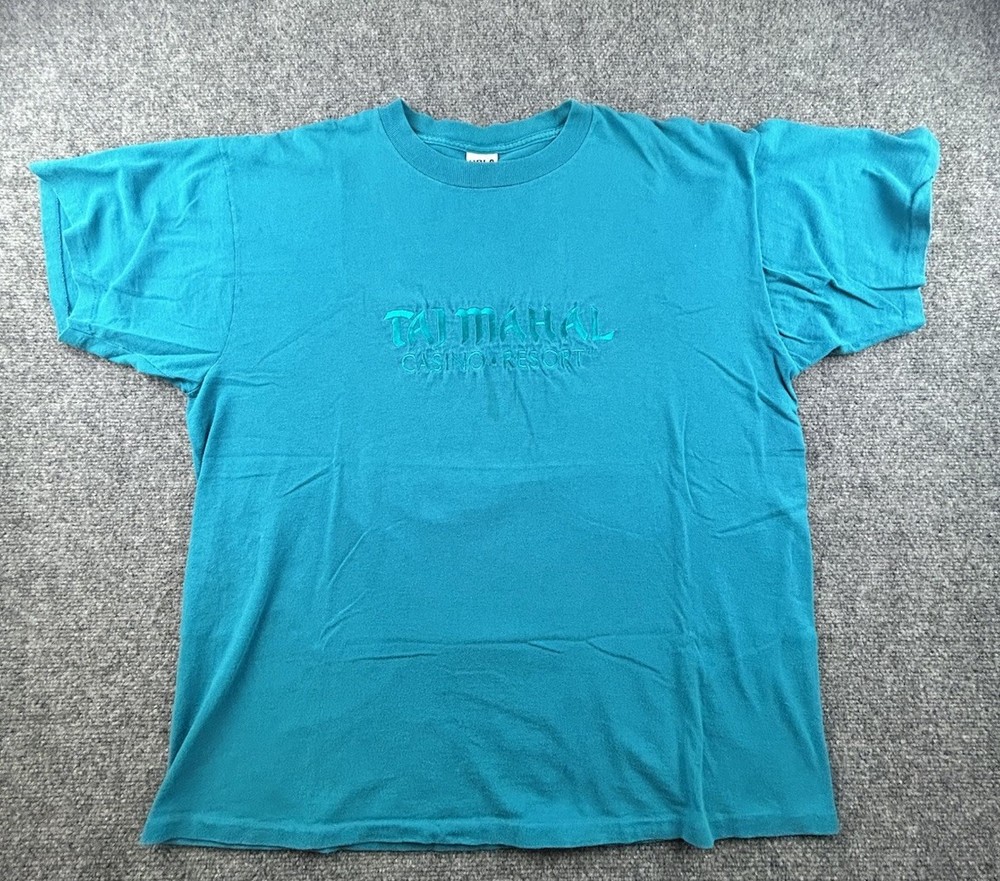 Vintage Taj Mahal Resort & Casino Shirt HRLA Single Stitch Large (o)