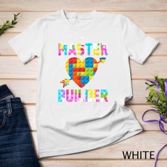Cool Master Builder Funny Building Blocks Gift T-Shirt Unisex T-shirt