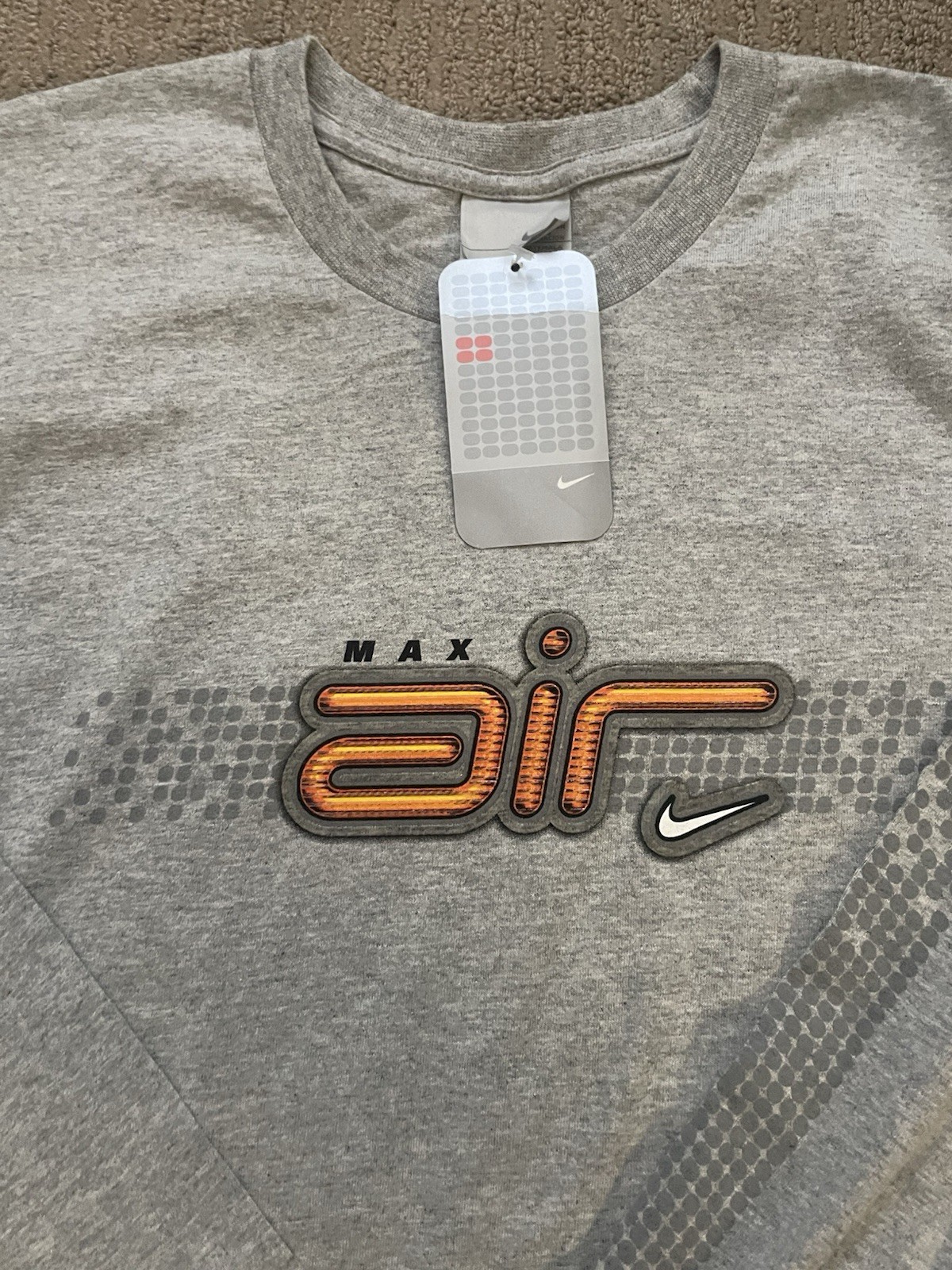 Old School Air Max Nike Long Sleeve Shirt - Size Large (Fits Big) - Gray gallery