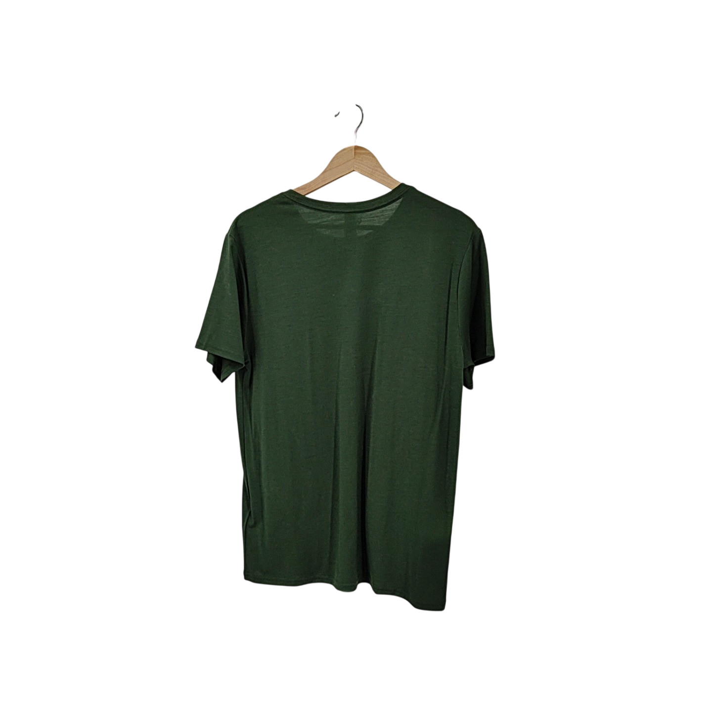 Quince Men 100% Merino Wool All-season Short Sleeve Base Layer Tee Green M gallery
