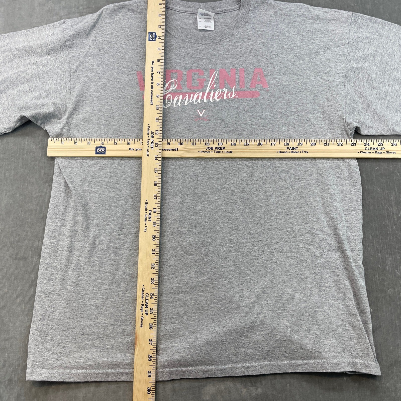 Virginia Cavaliers Mens XL Gray Gildan Graphic T-Shirt Short Sleeve Heavy Cotton gallery