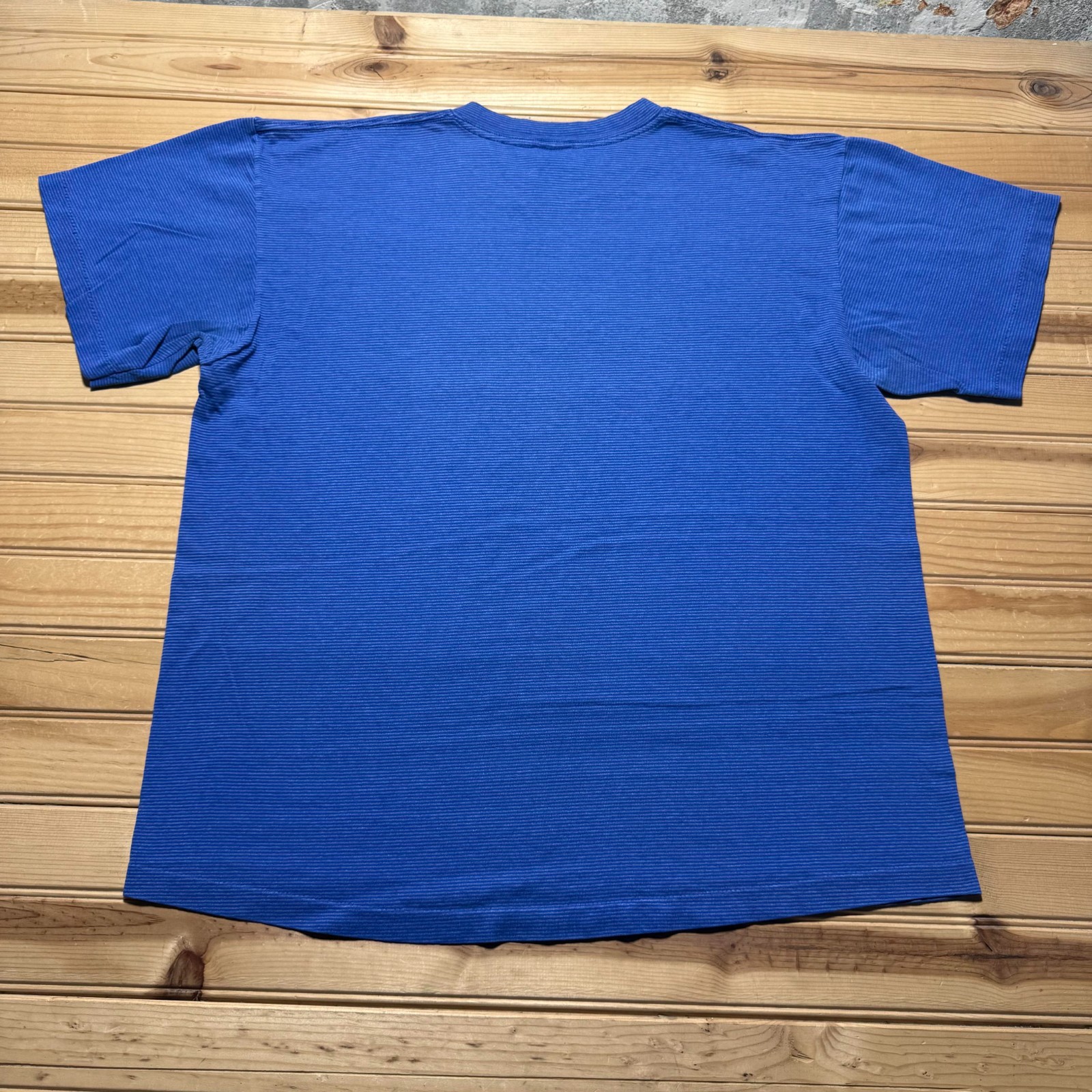 Vintage 90s Disney Mickey Mouse Ribbed Texture Striped T-Shirt USA - Large/XL gallery