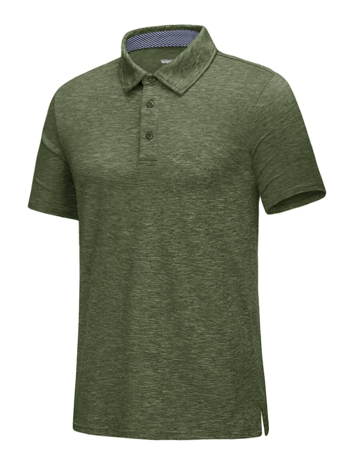 Men's Short Sleeve Polo Golf Shirts 3-Button Moisture Wicking Athletic T-Shirts gallery