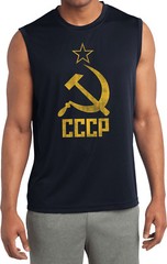 Buy Cool Shirts Soviet Union T-shirt Distressed CCCP Sleeveless Competitor Tee