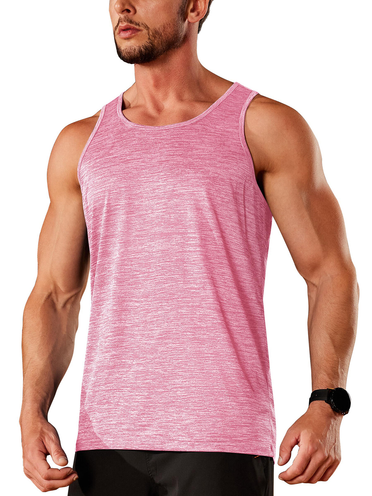 Men's Tank Tops Quick Dry Workout Sleeveless Summer Athletic Gym Muscle T-Shirts gallery