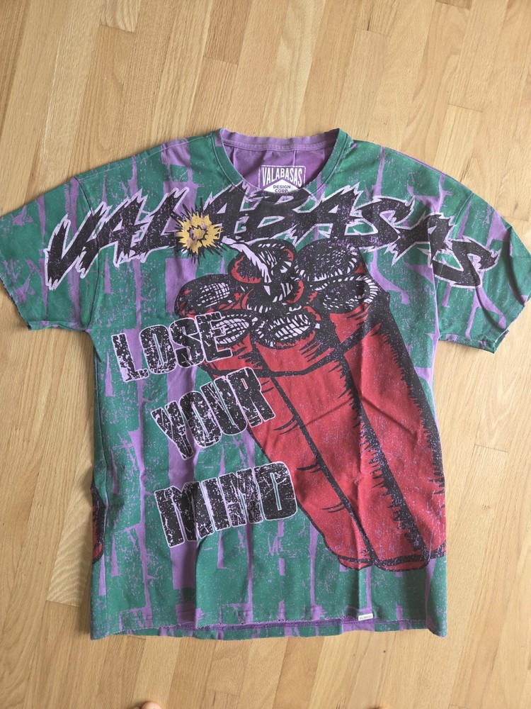 VALABASAS Men’s Graphic Print Logo Crew Neck Short Sleeve T-Shirt, XL