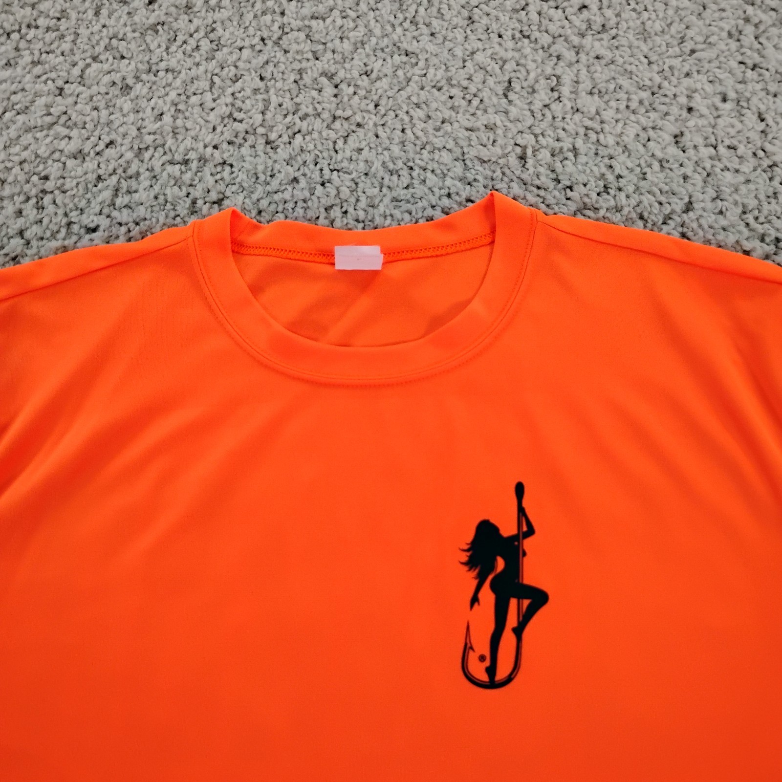 Dirty Hooker Shirt Mens Large Orange Performance Fishing Beach Beer Outdoor A4 gallery