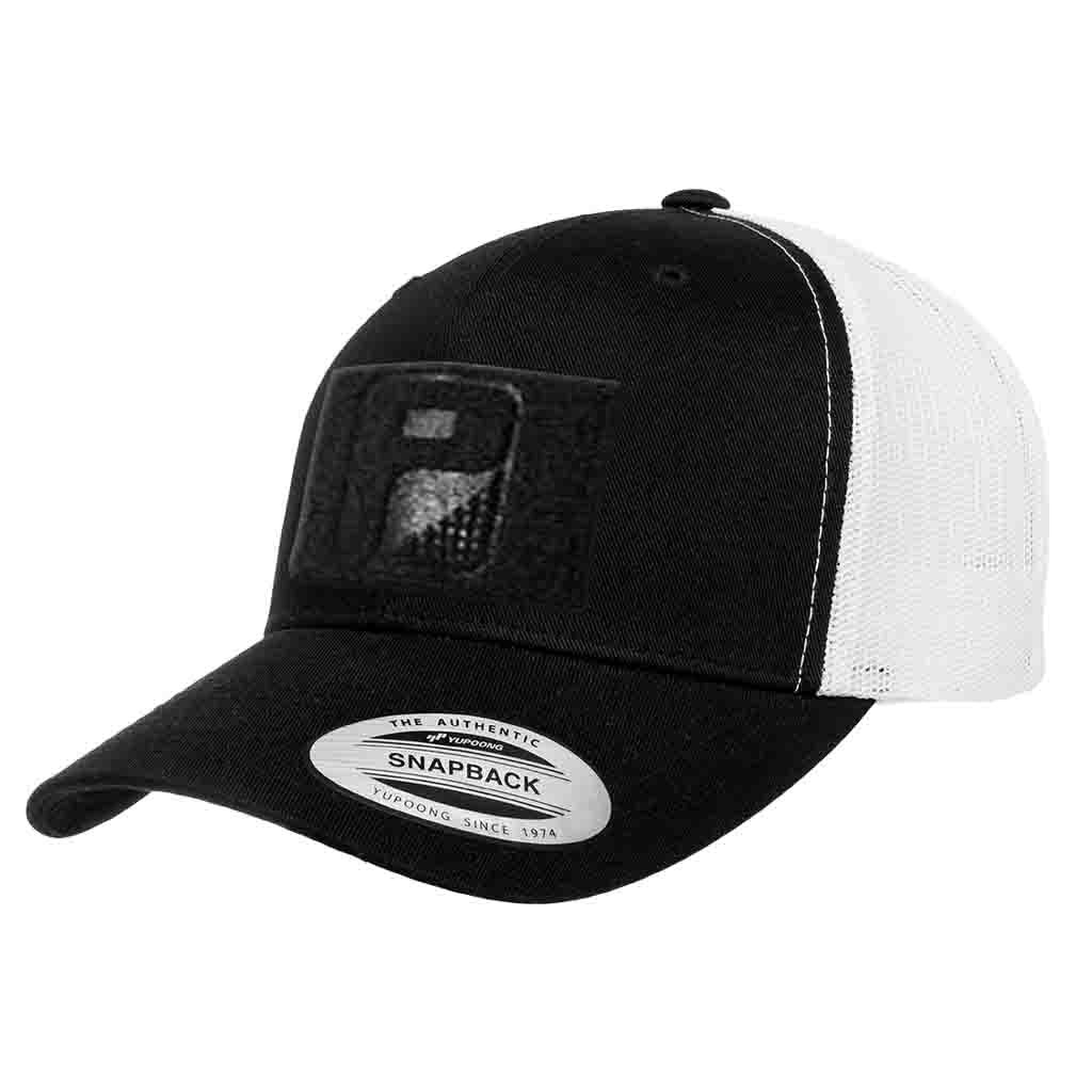 Pull Patch Tactical Snapback Trucker Hat – Curved Bill Cap with 3×2 Inch Hook…