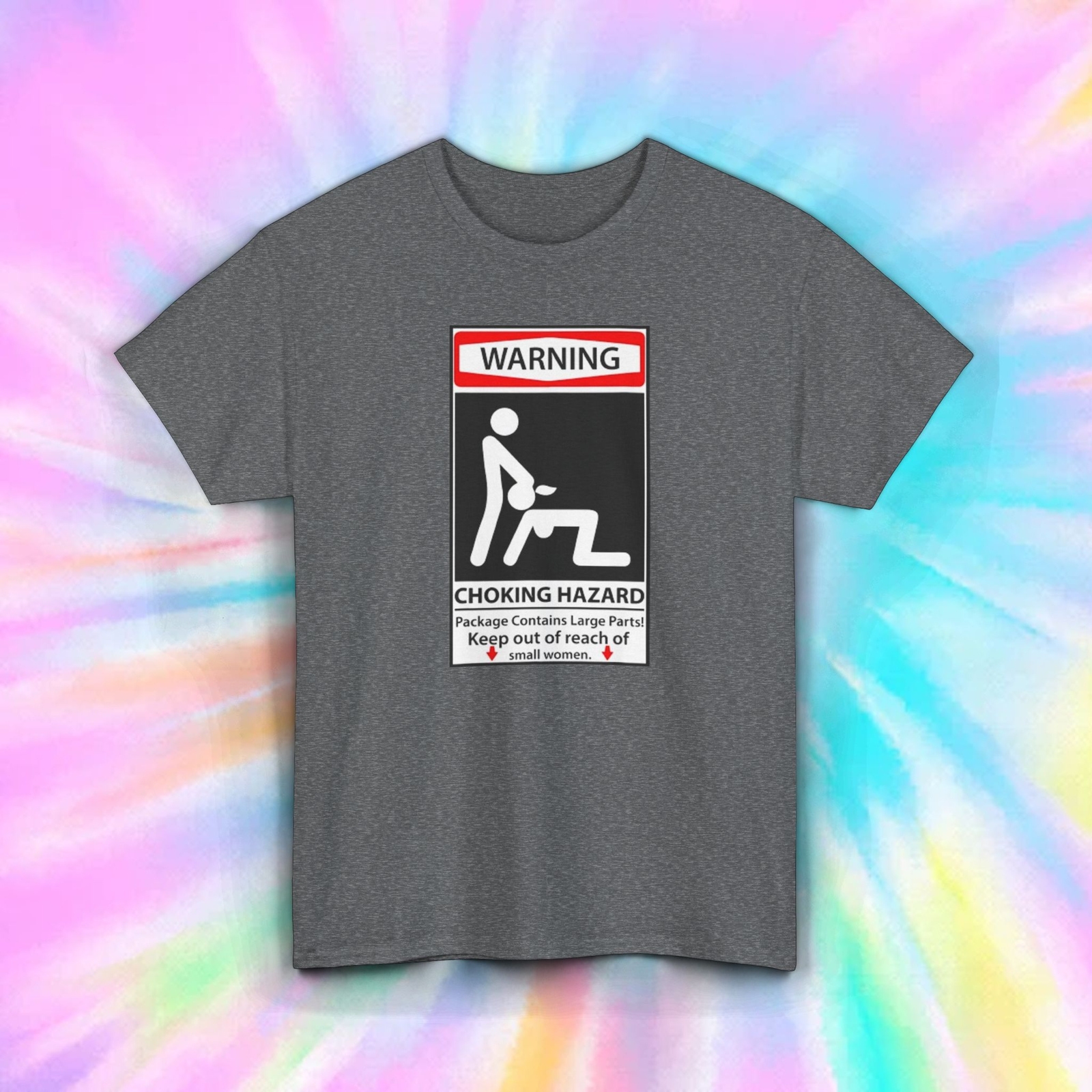 Warning Choking Hazard Funny T-Shirt S-5XL Adult Humor Graphic Tee Gift