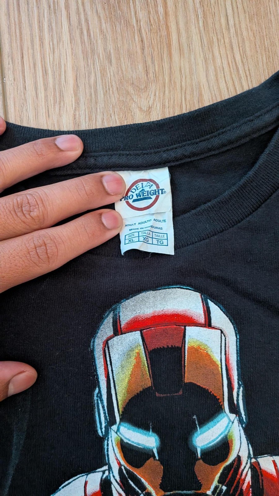 Vintage Marvel Iron Man Black Shirt Delta Pro Weight Y2K Sizez XL gallery
