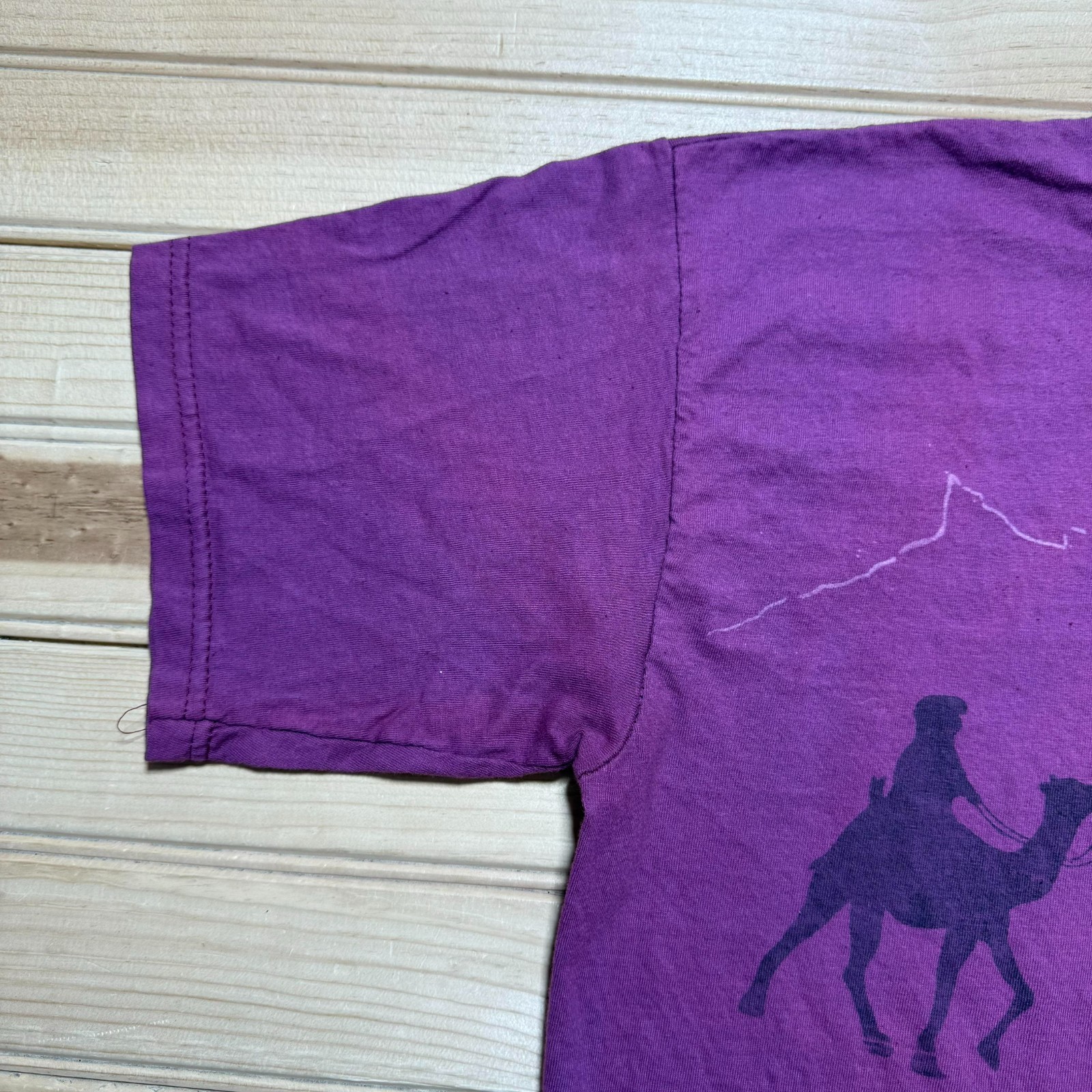 Vintage 80s 90s Rajasthan India Camel Thar Desert Tourist AOP Souvenir Shirt XL gallery