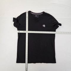 Express Jersey V Neck Black Short Sleeve Logo Tee Mens Large Basic Clasic Staple