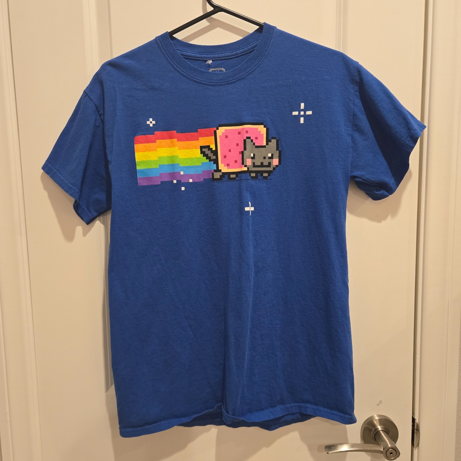 VINTAGE Nyan Cat Ripple Junction Shirt, Blue, Size Unisex Medium gallery