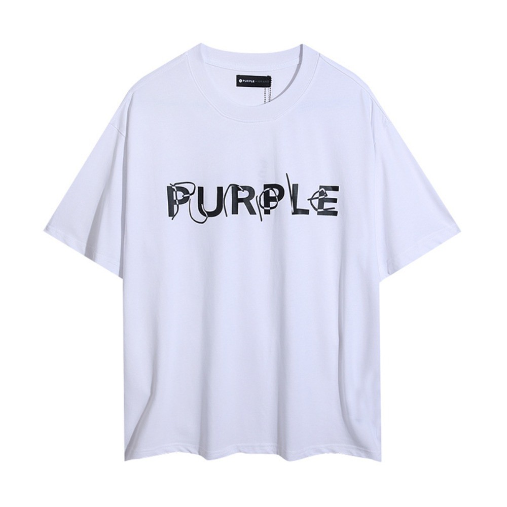 Purple Brand pure cotton T-shirt short sleeved gallery