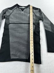 ODLO Base Layer Performance Light Fitted Long Sleeve Striped Men Women Large