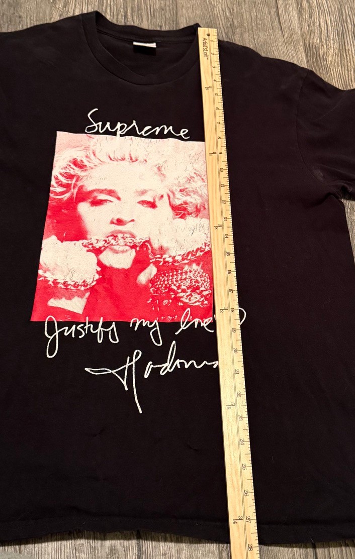 MADONNA - SUPREME Justify My Love Shirt Black Medium 100% Authentic gallery