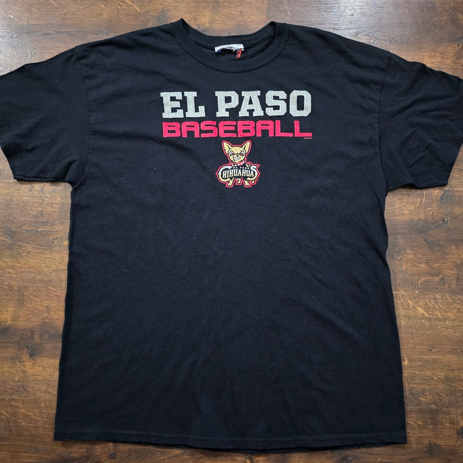 El Paso Chihuahuas MiLB Baseball Graphic T-Shirt Black Mens XL LSG MiLB gallery