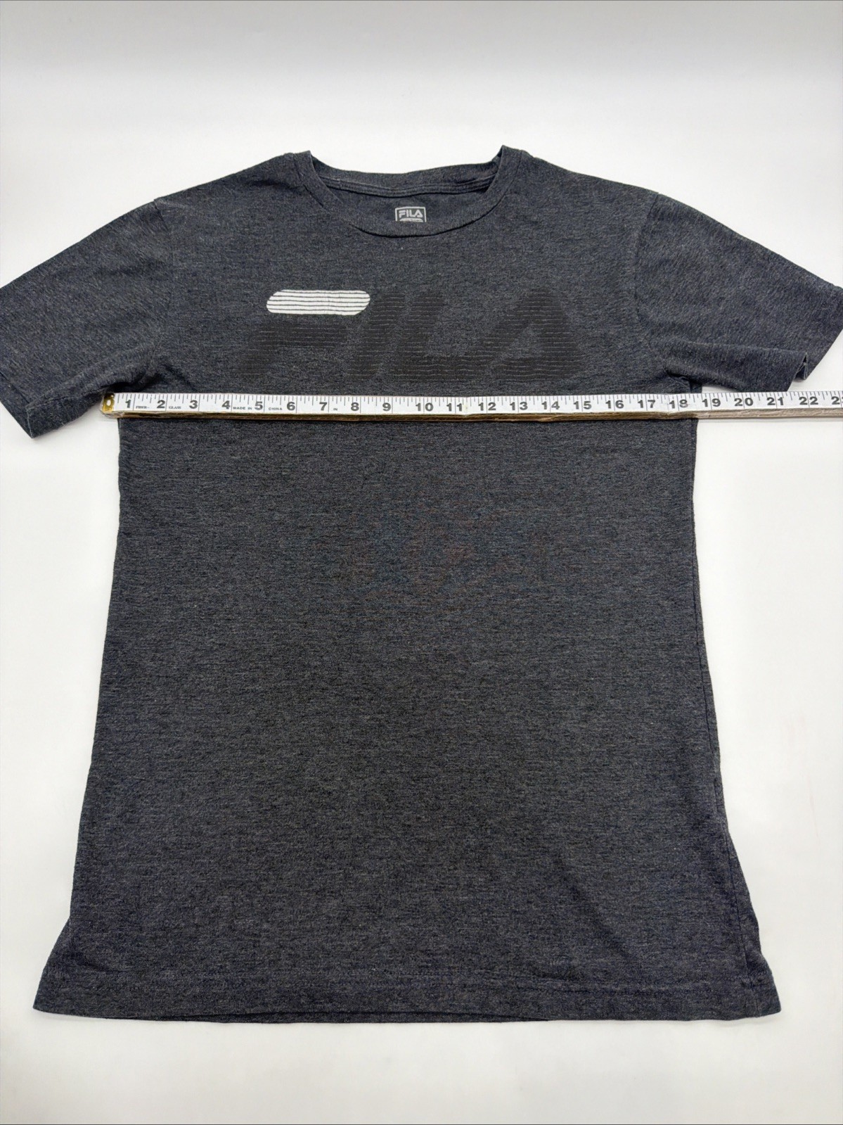 Fila T-shirt Men S Dark Gray Graphic Print Logo.#46035 gallery