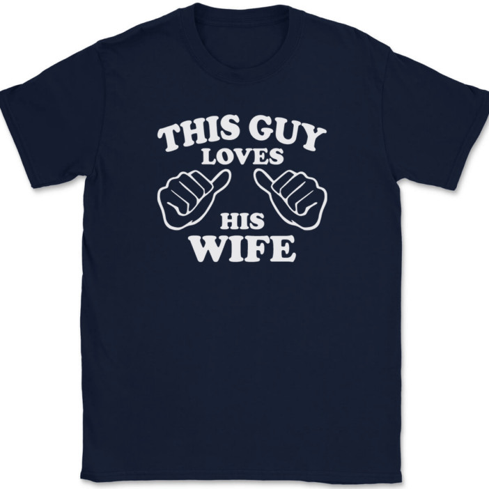 This Guy Loves His Wife T-Shirt Tee Marriage Anniversary Gift gallery