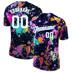 Custom Splash Graffiti Pattern Performance T-Shirt Personalized Gift for Men
