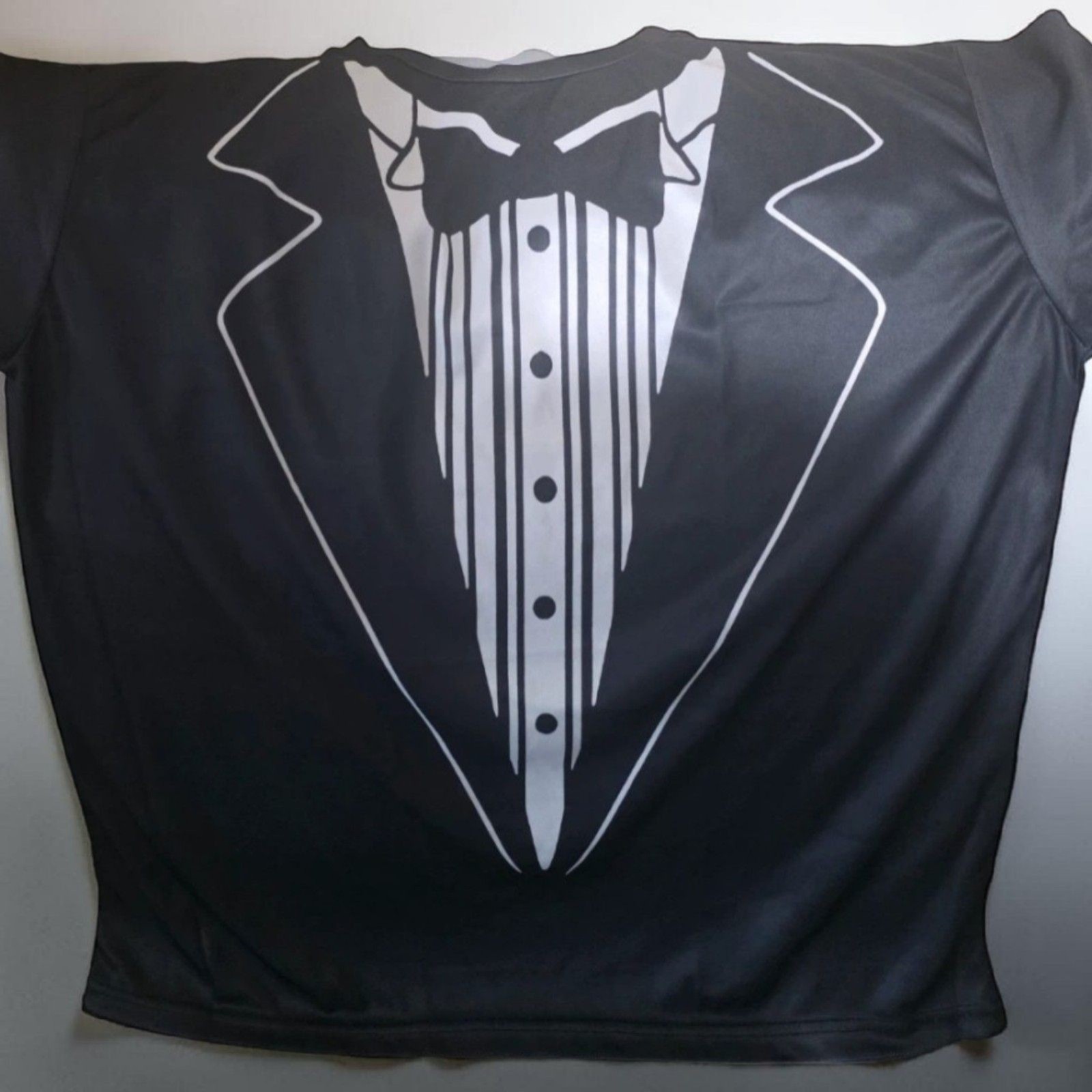 Funny Tuxedo Graphic Tee, Black Novelty T Shirt, Formal Costume Shirt gallery