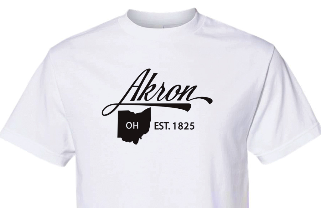 Akron Ohio State T-Shirt Short Sleeve Graphic Tees Unisex Apparel gallery