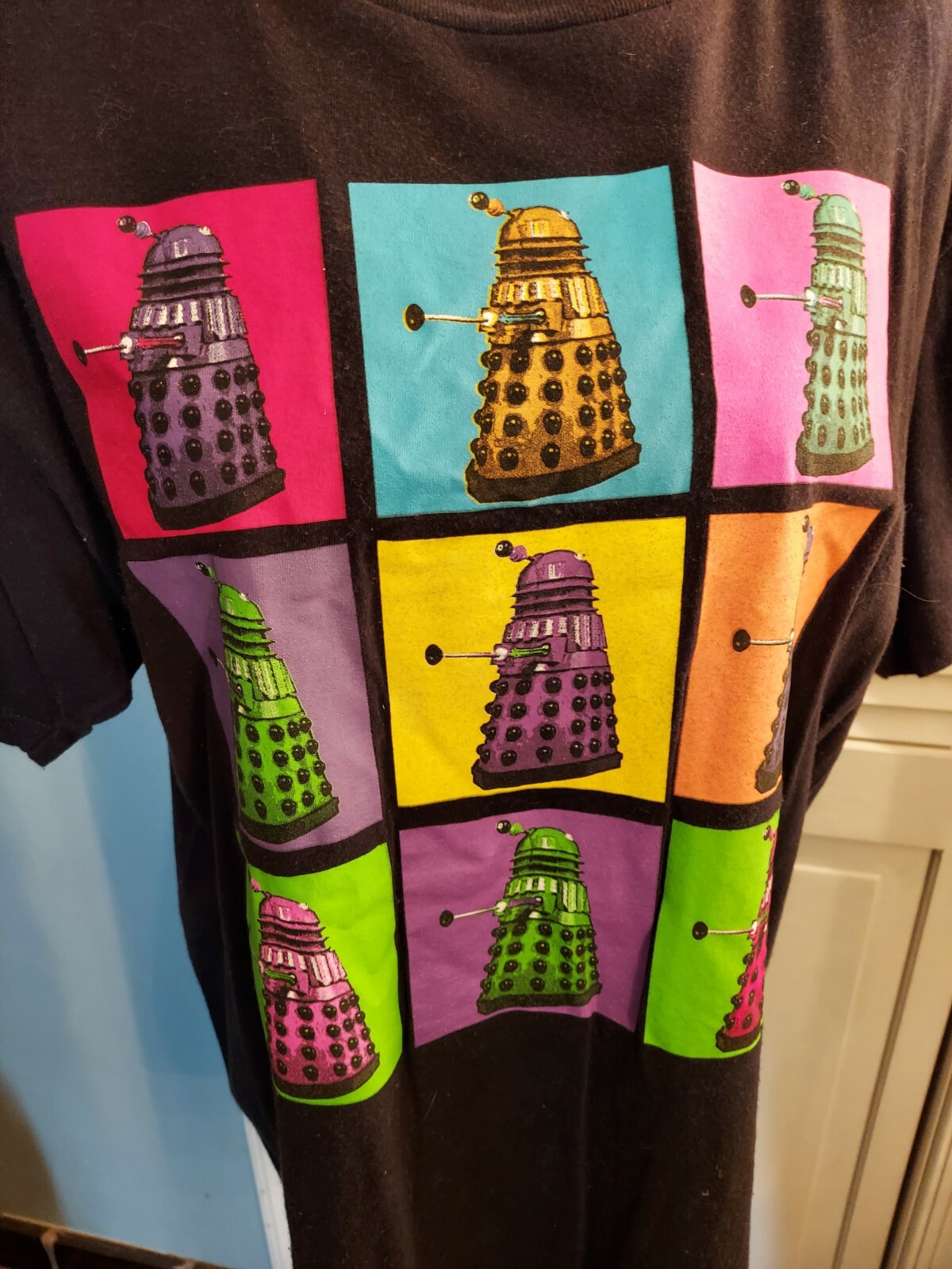 Dr Who Daleks Array Colors - Black T-Shirt XL Men's gallery