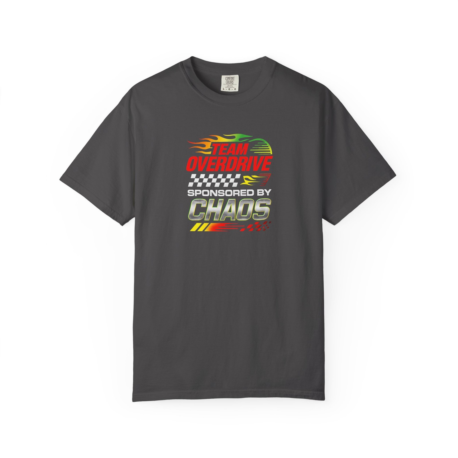 Team Overdrive Chaos T-shirt | Racing Graphic Tee, Speed Logo