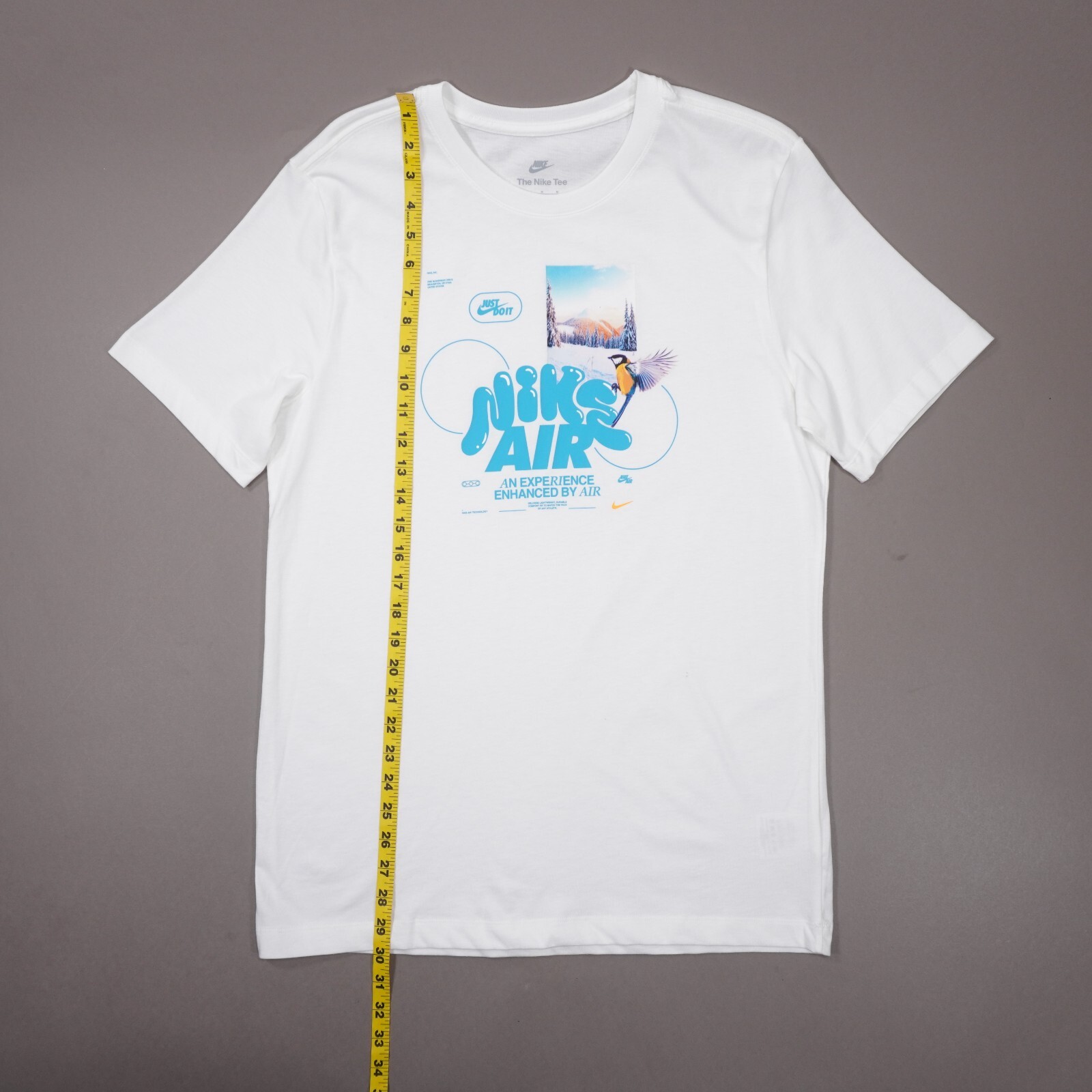 Nike Sportswear NSW Air T Shirt Mens Medium White Short Sleeve Cotton FJ1101 EUC gallery