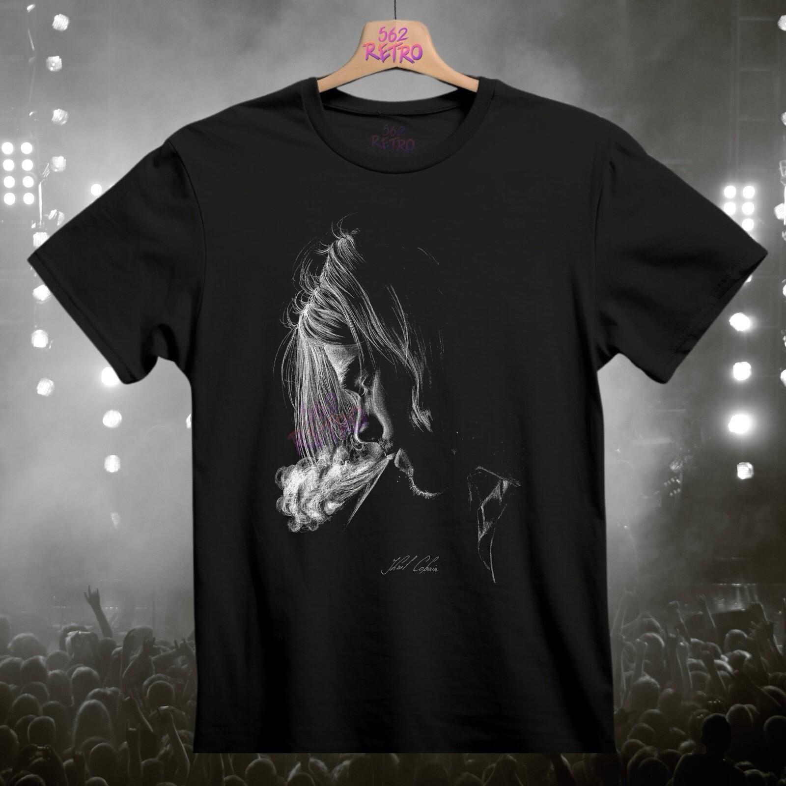 Kurt Cobain Nirvana Grunge Rock Band T-Shirt Black S-3XL gallery